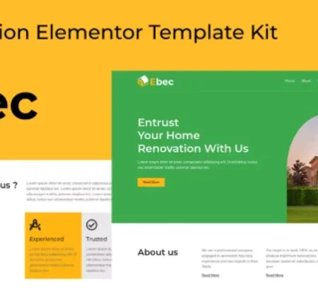 Ebec – Renovation Elementor Template