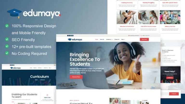 Edumaya – Homeschool Elementor Template Edumaya – Homeschool Elementor Template - Imagen 1