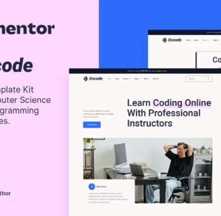 Encode – Online Programming & Computer Science Course Elementor Template