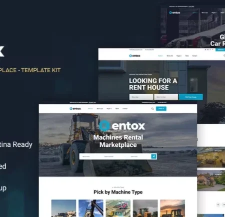Entox – Car Rental Marketplace Elementor Template