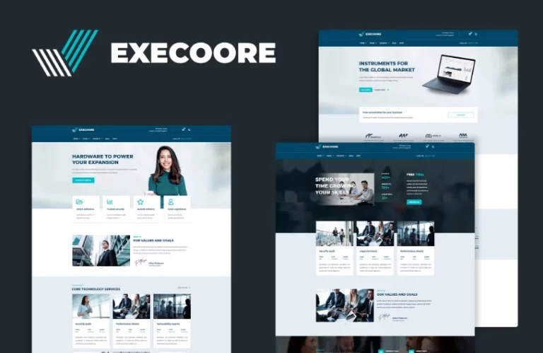 Execoore – Tech & Fintech Crypto Elementor Template Execoore – Tech & Fintech Crypto Elementor Template - Imagen 1