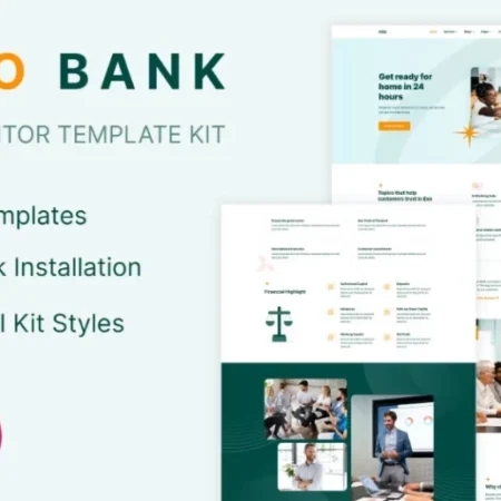 Exobank – Financial Elementor Template