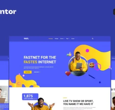 Fastnet – Broadband & Internet Elementor Pro Full Site Template