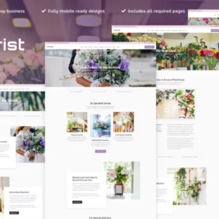 eFlorist – Flower Boutique & Decoration Elementor Template