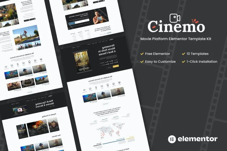 Cinemo – Video Streaming Website Elementor Template Cinemo – Video Streaming Website Elementor Template - Imagen 1