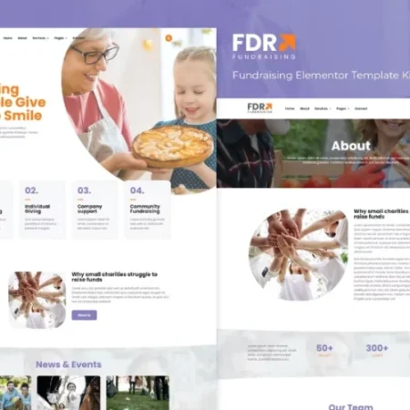 FDR – Fundraising Elementor Template