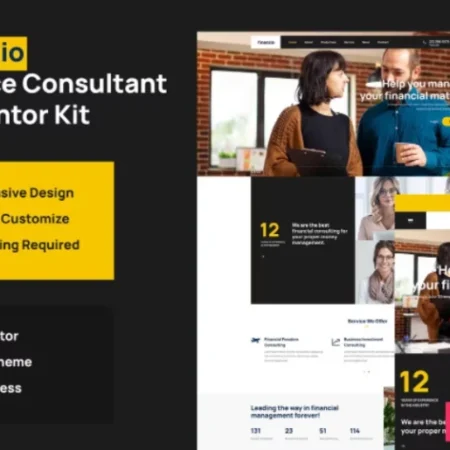 Finanzio – Financial Advisor Elementor Template