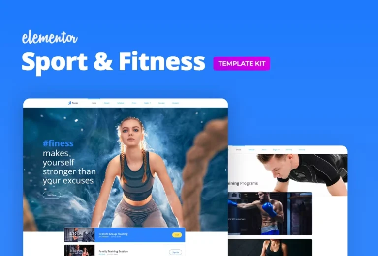 Finess – Fitness Elementor Template Finess – Fitness Elementor Template - Imagen 1