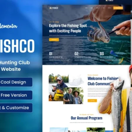 Fishco – Fishing & Hunting Club Elementor Template