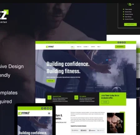 Fitnez – Fitness & Gym Elementor Template