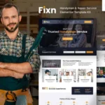 Fixn – Handyman & Repair Service Elementor Template