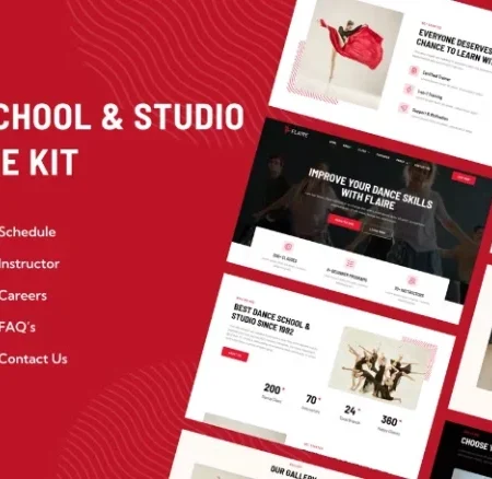 Flaire | Dance School & Studio Elementor Template