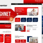Flashnet – Broadband & Telecom Internet Provider Elementor Template