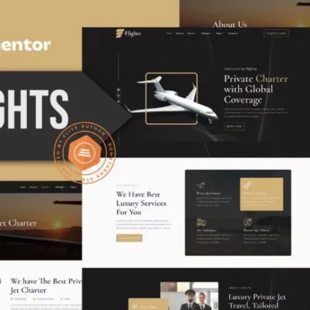 Flights – Private Jets Elementor Template