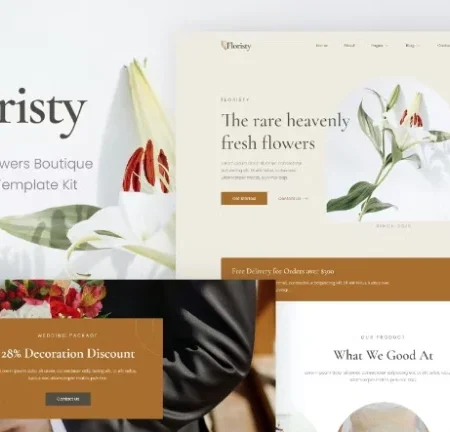 Floristy – Florist & Flower Boutique Elementor Template