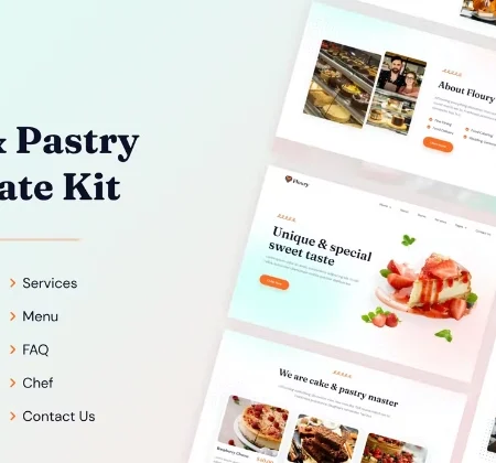 Floury | Cake & Pastry Elementor Template