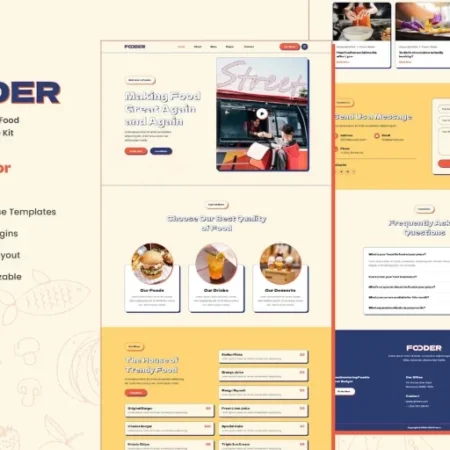 Fooder – Food Truck & Street Food Elementor Template