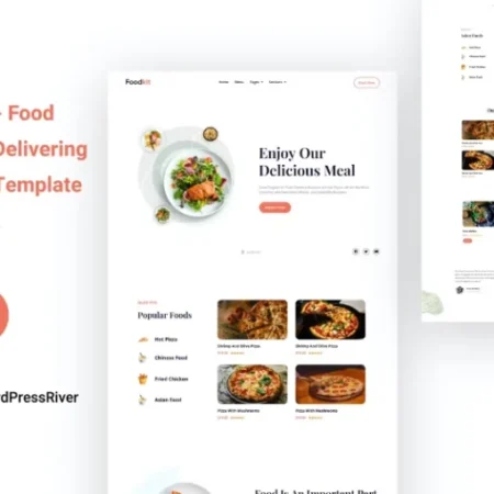 Foodkit – Food Ordering & Delivering Elementor Template