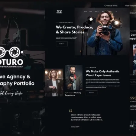 Foturo – Photography Portfolio & Creative Agency Elementor Template