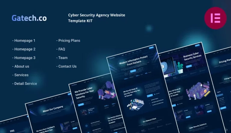 Gatech Cyber Security & IT Management Elementor Template Gatech | Cyber Security & IT Management Elementor Template - Imagen 1
