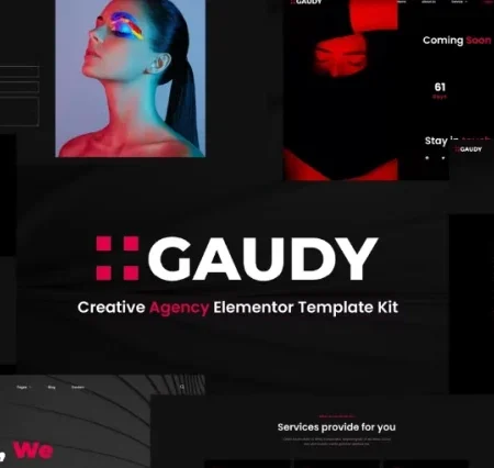 Gaudy – Dark Digital Agency Elementor Template
