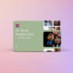 On-Scroll Rotation Grid For Elementor