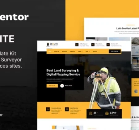 Geolite – Land Surveying & Digital Mapping Elementor Template