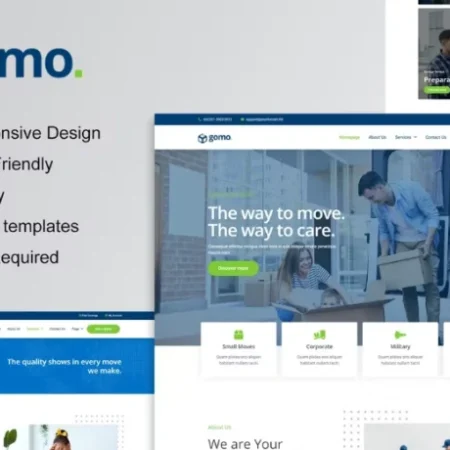 Gomo – Moving Company Elementor Template