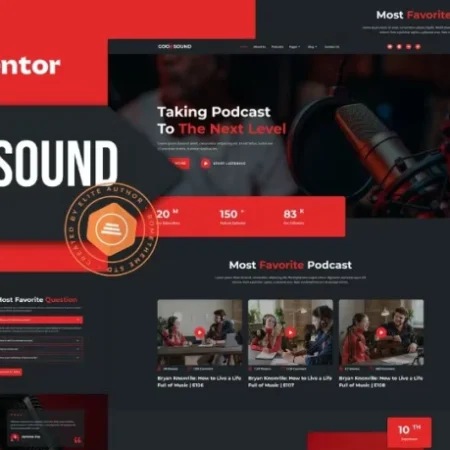 Goodsound – Podcaster Elementor Template