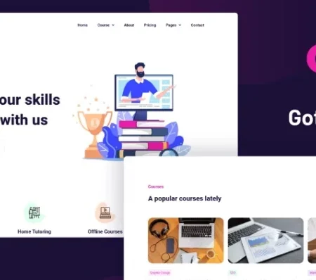 Gotech – Online Course Elementor Template