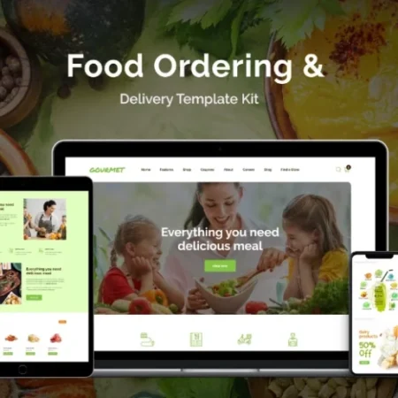 Gourmet – Food Ordering & Delivery Elementor Template