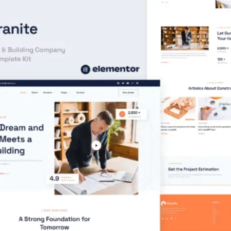 Granite – Construction & Building Company Elementor Template