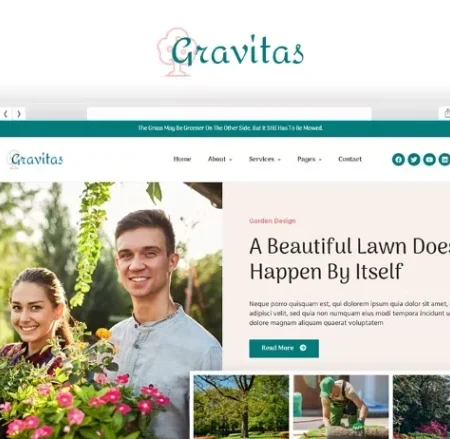 Gravitas – Garden & Landscape Design Elementor Template