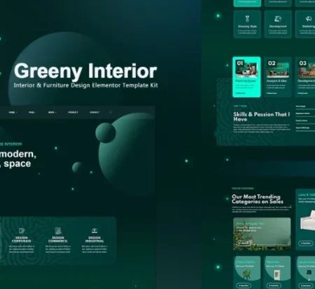 Greeny – Interior Elementor Template