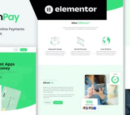 GumPay – Money Transfer & Online Payments Elementor Template