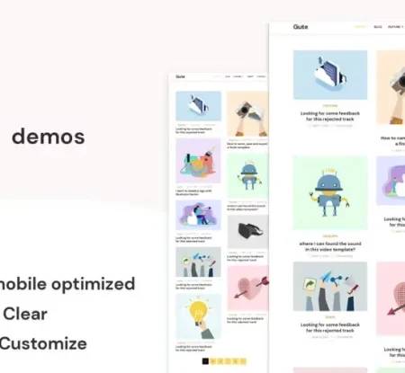 Gute – Minimalist Blog Elementor Template