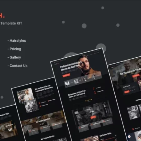 Hairbrosh – Barbershop & Hair Salon Elementor Template