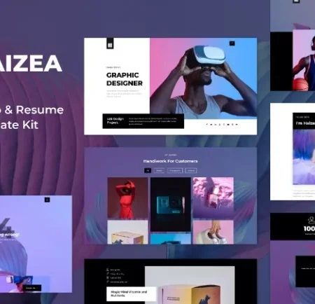 Haizea – Creative Portfolio & Resume Elementor Template