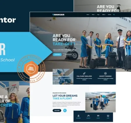 Hangar – Aviation & Flight School Elementor Template