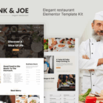 Hank Joe – Kit de Plantillas Elementor para Restaurante Elegante