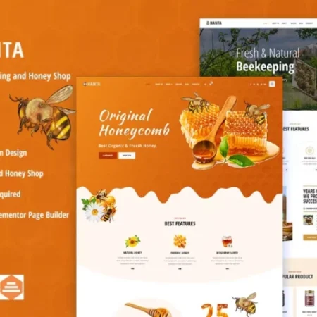 Hanta – Beekeeping & Honey Shop Elementor Template