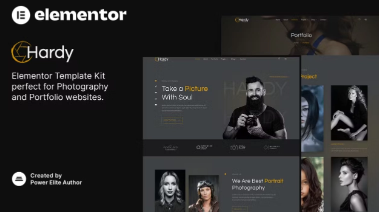Hardy – Photography & Portfolio Elementor Template Hardy – Photography & Portfolio Elementor Template - Imagen 1
