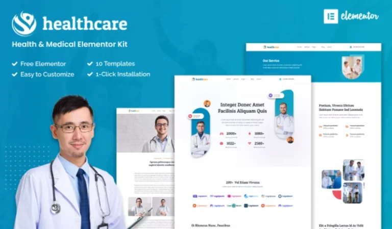 Healthcare – Health & Medical Elementor Template Healthcare – Health & Medical Elementor Template - Imagen 1