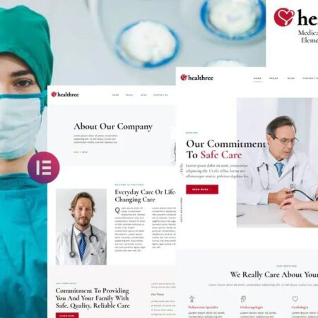 Healthree – Medical Clinic & Hospital Elementor Template Kit