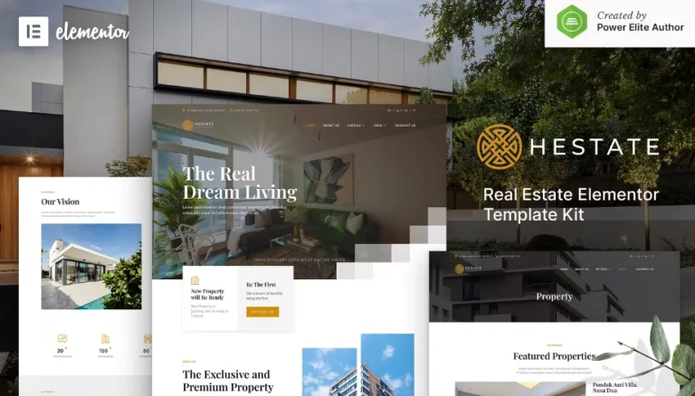 Hestate – Real Estate Elementor Template Hestate – Real Estate Elementor Template - Imagen 1