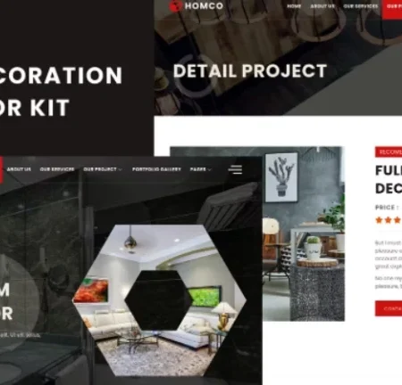 Homco – Home Interior Design Services Elementor Template