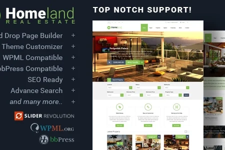 Homeland – Responsive Real Estate Theme for WordPress