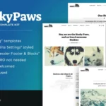 HuskyPaws – Dog Breeder Elementor Template