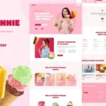 Connie – Ice Cream Shop Elementor Template