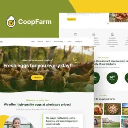 CoopFarm – Poultry Farm Elementor Template